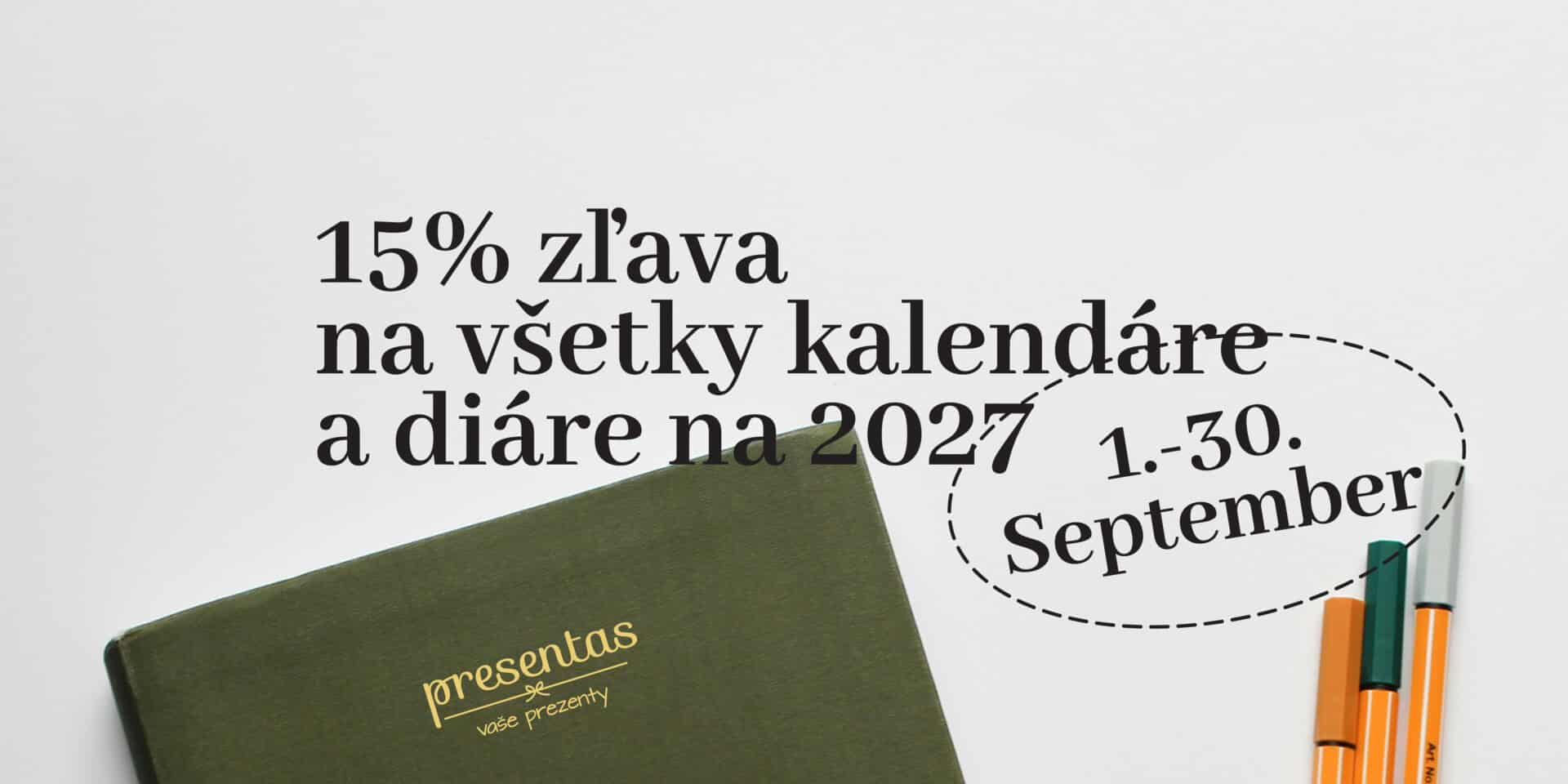 akcia kalendáre, diáre 15% zľava