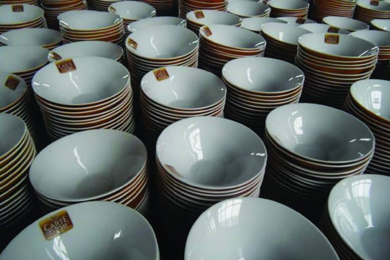 Porcelánové misky vyrobené na mieru s logom Carte Dor