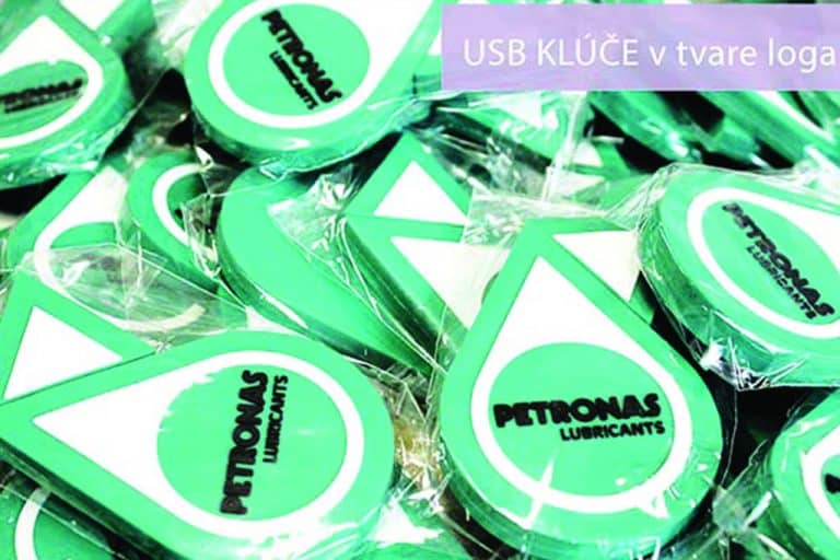 Výroba USB kľúčov vo vlastnom tvare a dizajne Petronas