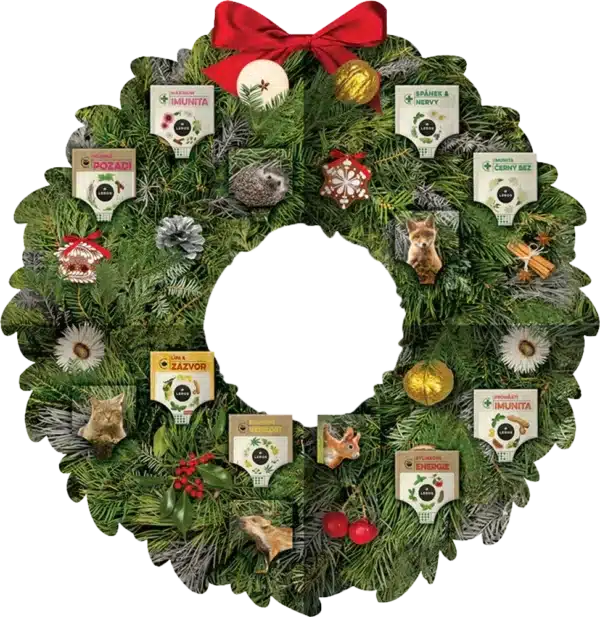 Čajový adventný kalendár Veniec - Image 2