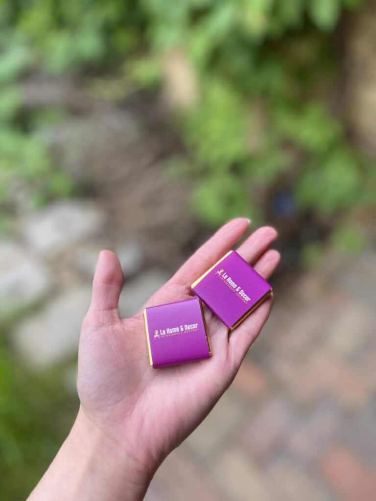 mini čokoládky s logom