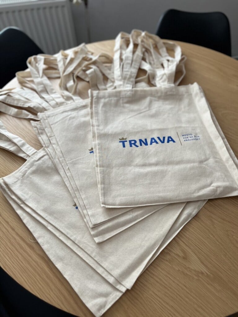 bavlnené tašky s logom mesta