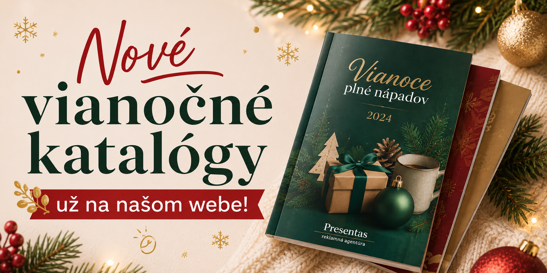 Vianočná ponuka presentas na webe