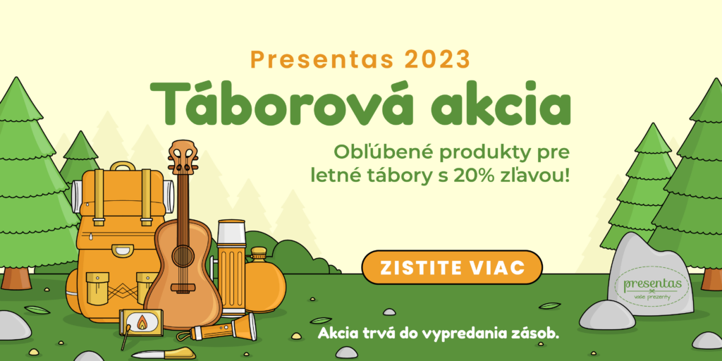 Letný tábor, tábor pre deti s originálnymi reklamnými predmetmi